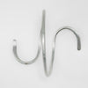 Silver bracelet on a white background